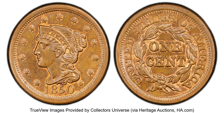 Image for 1850 1c N-13 MS BN