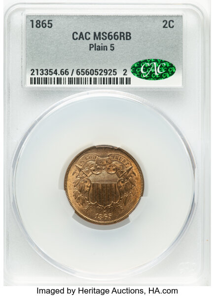 1865 2c Plain 5 MS RB thumbnail 2