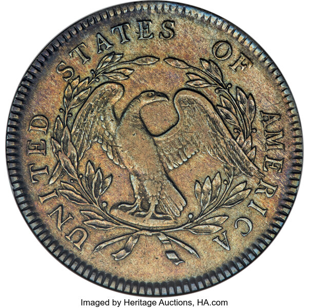 1795 $1  Flowing Hair, 3 Leaves, B-5, BB-27 MS thumbnail 18