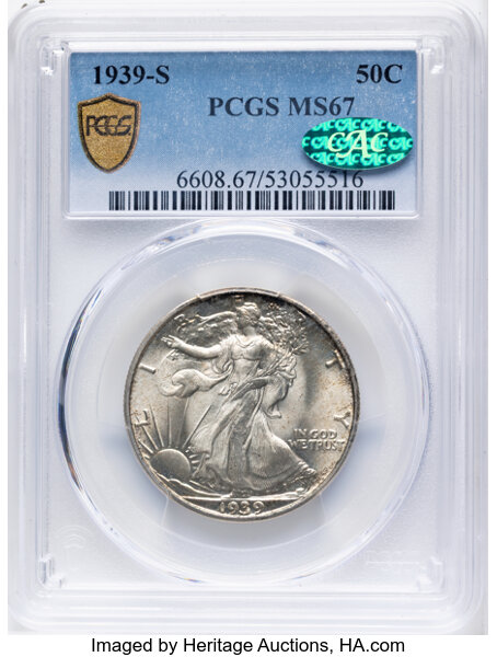 1939-S 50c MS67 thumbnail 4