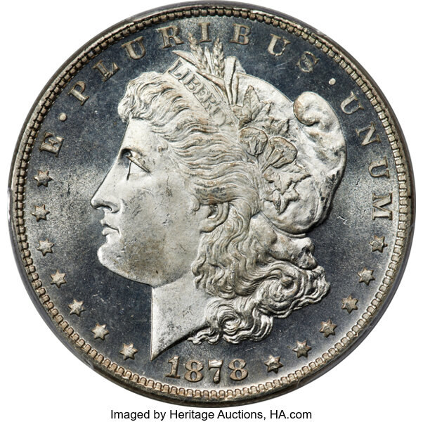 1878 7TF $1  Reverse of 1878 MS DMPL thumbnail 3