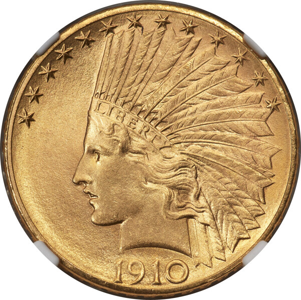 1910-D $10  MS thumbnail 4