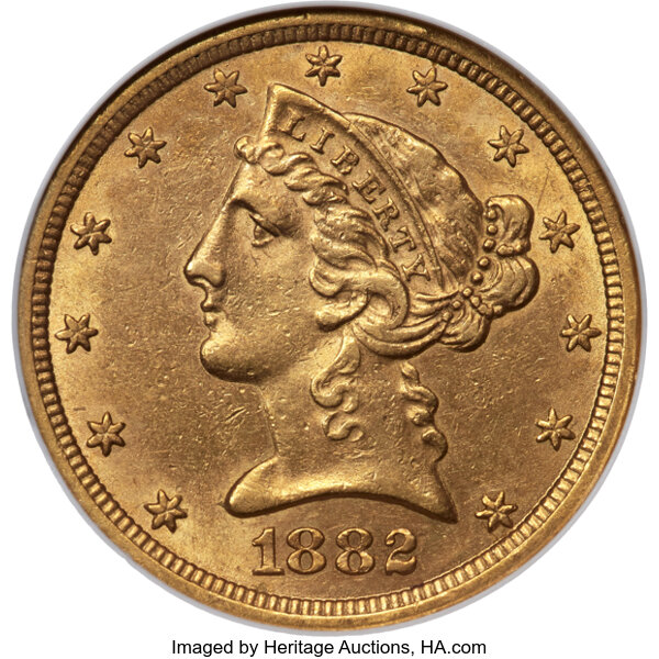 1882-CC $5  MS thumbnail 3