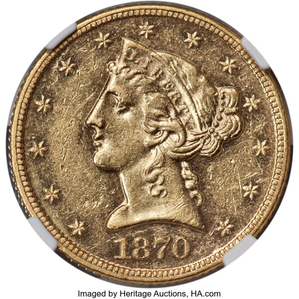 1870 $5  MS thumbnail 2