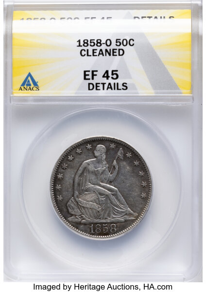 1858-O 50c MS thumbnail 2