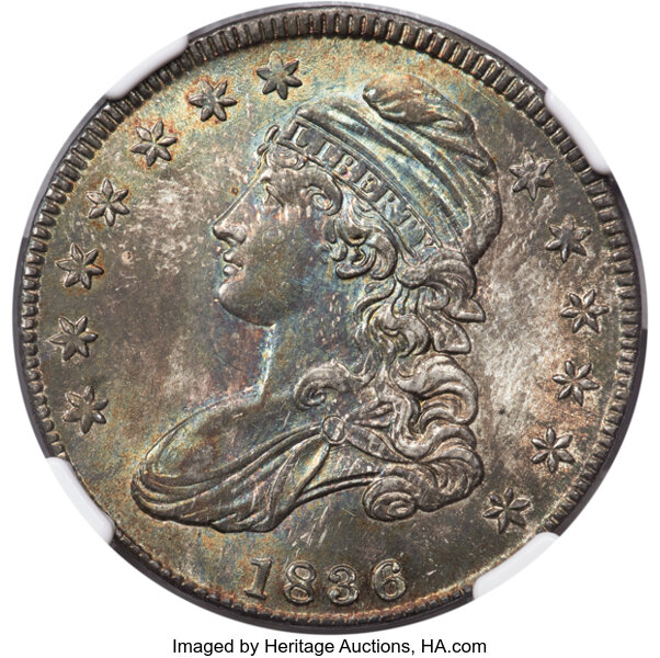 1836 50c Lettered Edge, O-117 MS thumbnail 3