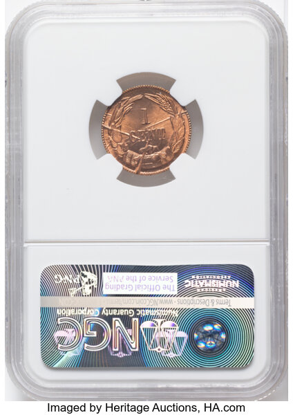 1861 (1961) 1c CSA, Bashlow Restrike, Copper MS RD thumbnail 7