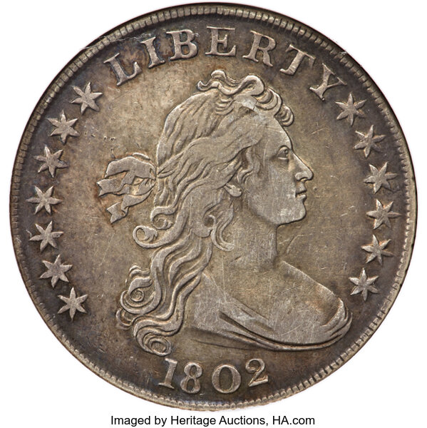 1802 $1  Narrow Date, B-6, BB-241 MS thumbnail 2