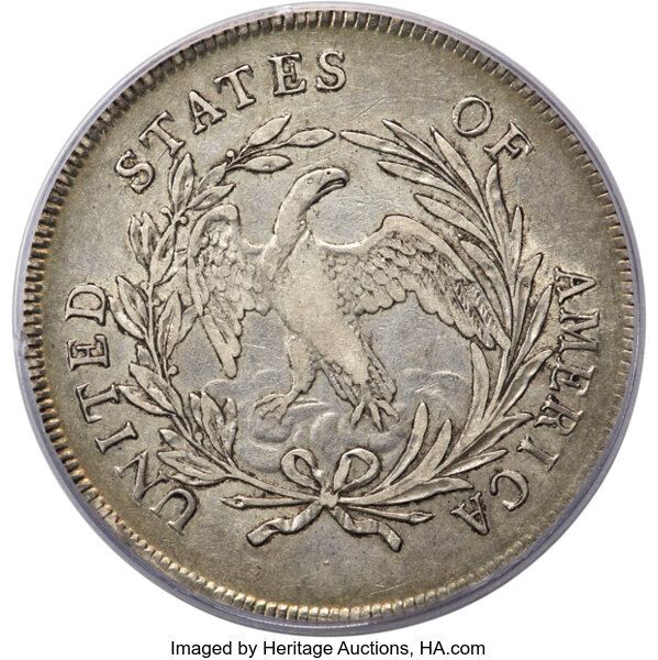 1795 $1  Draped Bust, Off-Center Bust, B-14, BB-51 MS thumbnail 8