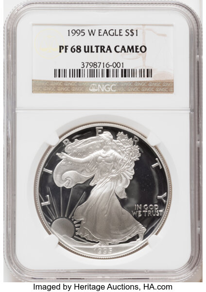 1995-W $1  Silver Eagle PR DCAM thumbnail 3