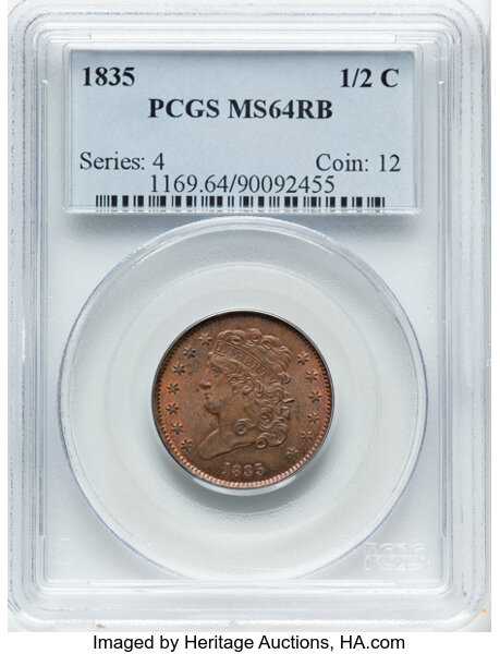 1835 1/2c C-1 MS RB thumbnail 2