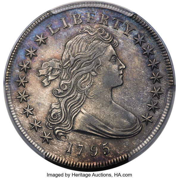 1795 $1  Draped Bust, Centered Bust, B-15, BB-52 MS thumbnail 2