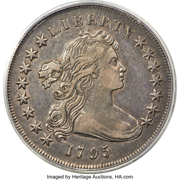 1795 $1  Draped Bust, Centered Bust, B-15, BB-52 MS thumbnail 4