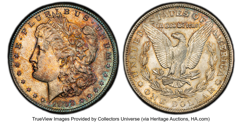 1902-O $1  Clashed Dies, VAM-45A MS thumbnail 3