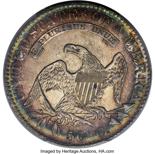 1832 50c Large Letters, O-101a MS thumbnail 6
