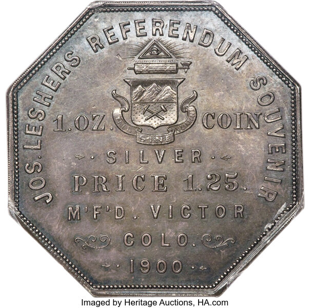 1900 Lesher $ Bumstead Type, Second rev, HK-789 MS thumbnail 8
