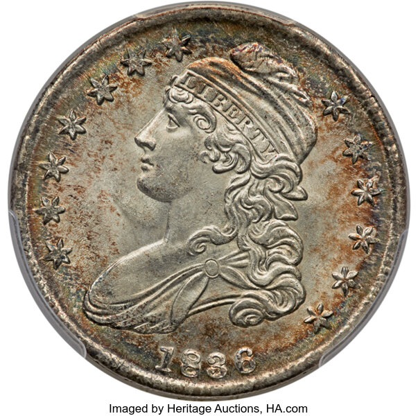 1836 50c Lettered Edge, O-115 MS thumbnail 2