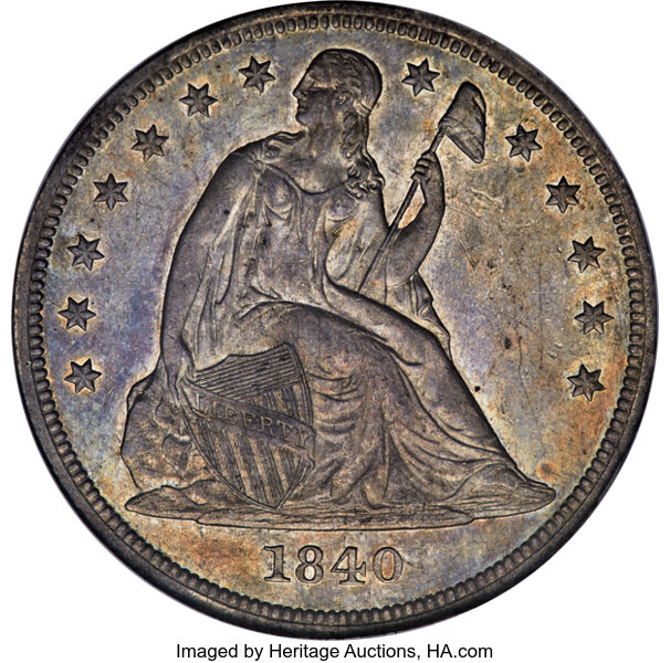 Image for 1840 $1 AU58