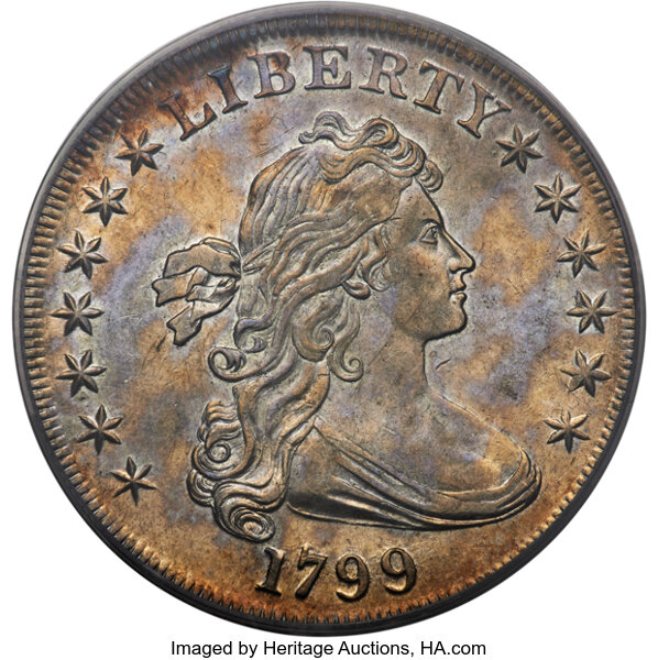 1799 $1  7x6 Stars, B-5, BB-157 MS thumbnail 3