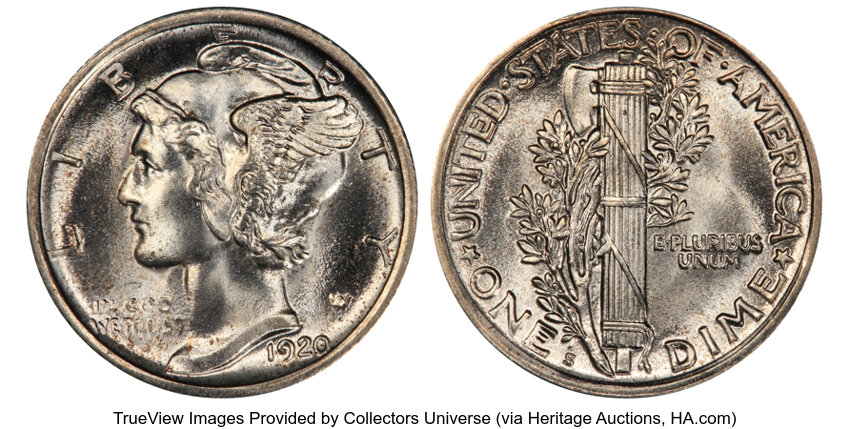 1920-S 10c MS thumbnail 3