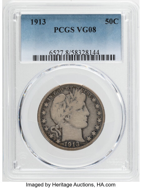 1913 50c MS thumbnail 2
