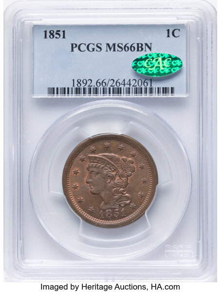 1851 1c N-39 MS BN thumbnail 2
