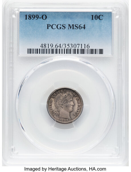 1899-O 10c MS thumbnail 3