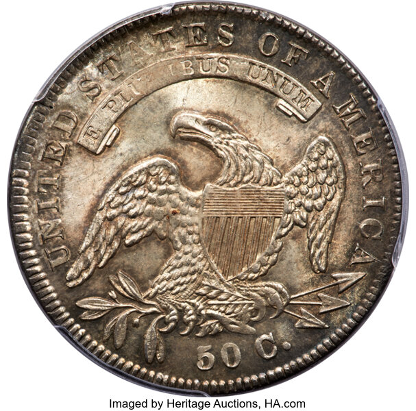 1834 50c Small Date, Small Letters, O-116 MS thumbnail 7