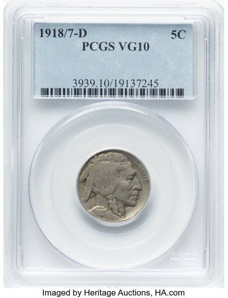 1918/7-D 5c Overdate, FS-101 MS thumbnail 2