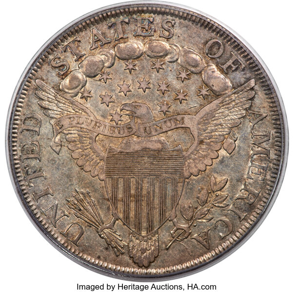 1800 $1  Wide Date, Low 8, AMERICAI, B-11, BB-191 MS thumbnail 6