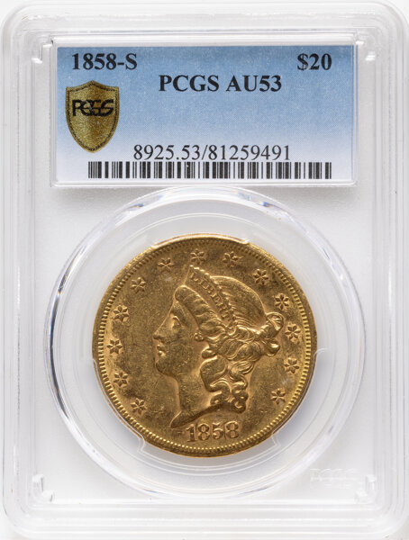 1858-S $20  MS thumbnail 2
