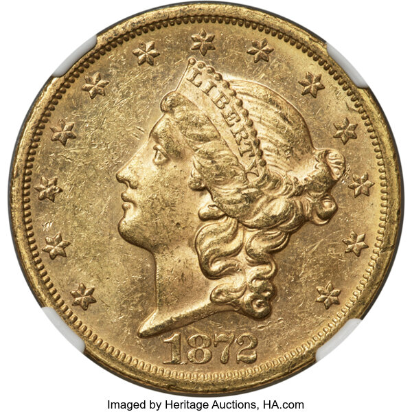 1872-S $20  MS thumbnail 2