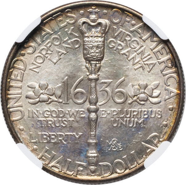 1936 50c Norfolk MS68 thumbnail 2