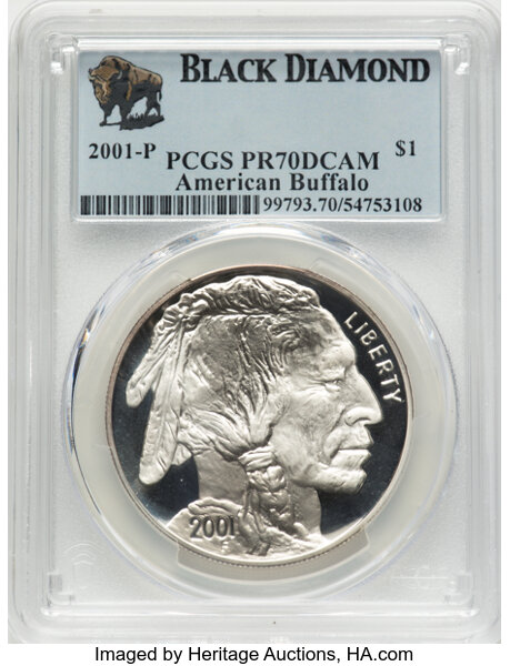 2001-P S$1 American Buffalo PR DCAM thumbnail 3