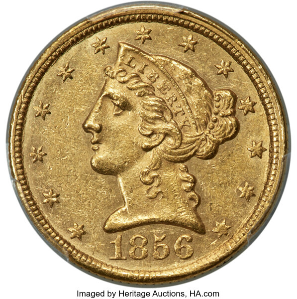 1856-C $5  MS thumbnail 2