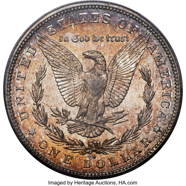 1886-S $1 MS66 CAC thumbnail 2