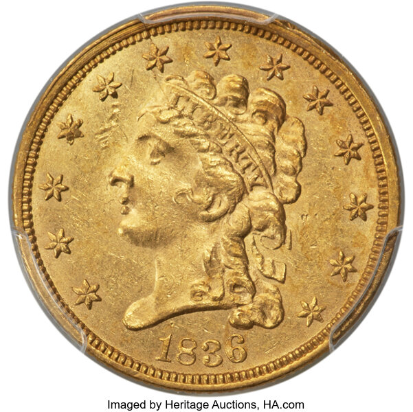 1836 $2 1/2 Script 8, HM-4 MS thumbnail 2
