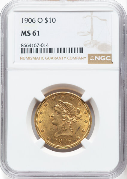 1906-O $10  MS thumbnail 2