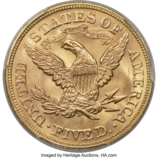 1873 $5  Open 3 MS thumbnail 18
