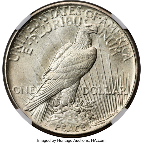 1921 $1  Peace, High Relief MS60 thumbnail 20