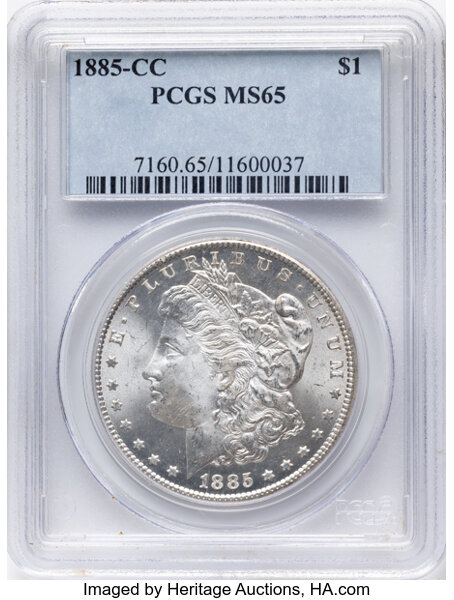 1885-CC $1  Dash Under 8, VAM-2 MS thumbnail 4