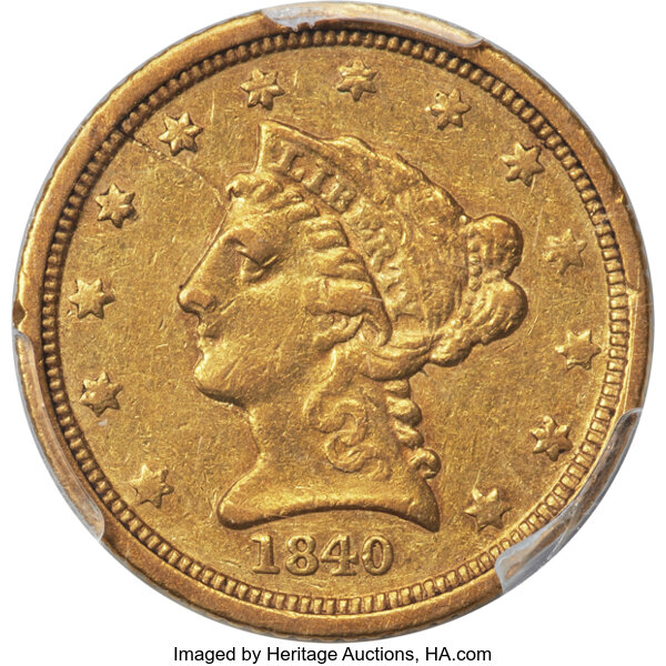 1840-D $2 1/2 MS thumbnail 3