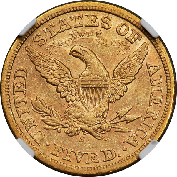1868-S $5  MS thumbnail 9