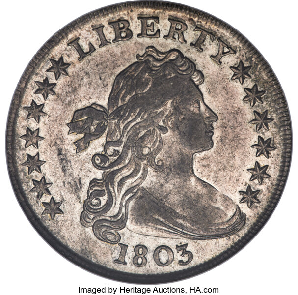 1803 $1  Large 3, B-6, BB-255 MS thumbnail 4