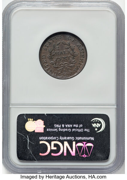1804 1/2c Spiked Chin, C-6 MS BN thumbnail 7