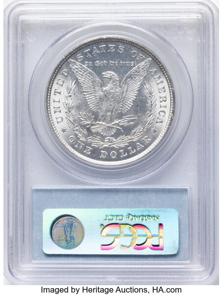 1878 8TF $1  Doubled Reverse, VAM-17 MS64 thumbnail 2