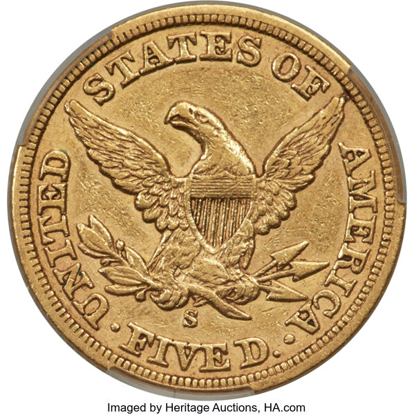 1860-S $5  MS thumbnail 12