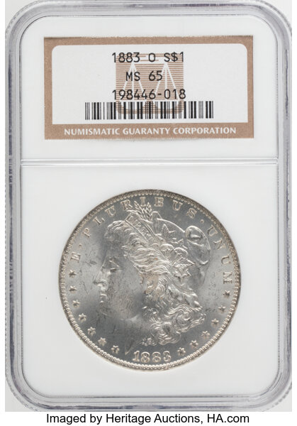 1883-O $1  Clashed Reverse M, VAM-1F3 MS thumbnail 3