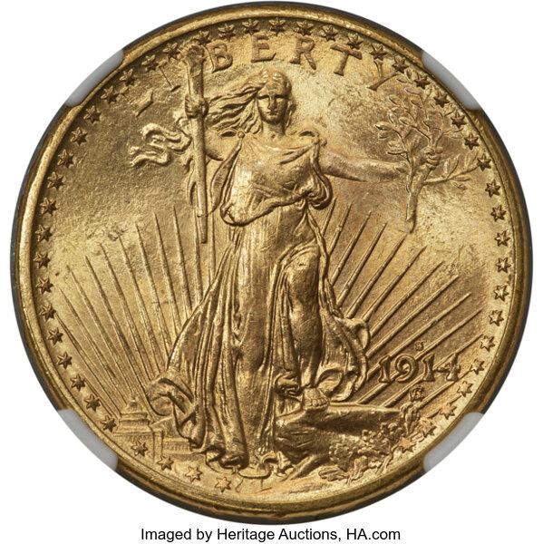 1914-S $20  MS thumbnail 4