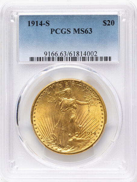 1914-S $20  MS thumbnail 3